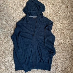Banana Republic Luxury Blend Cashmere Zip Hoodie